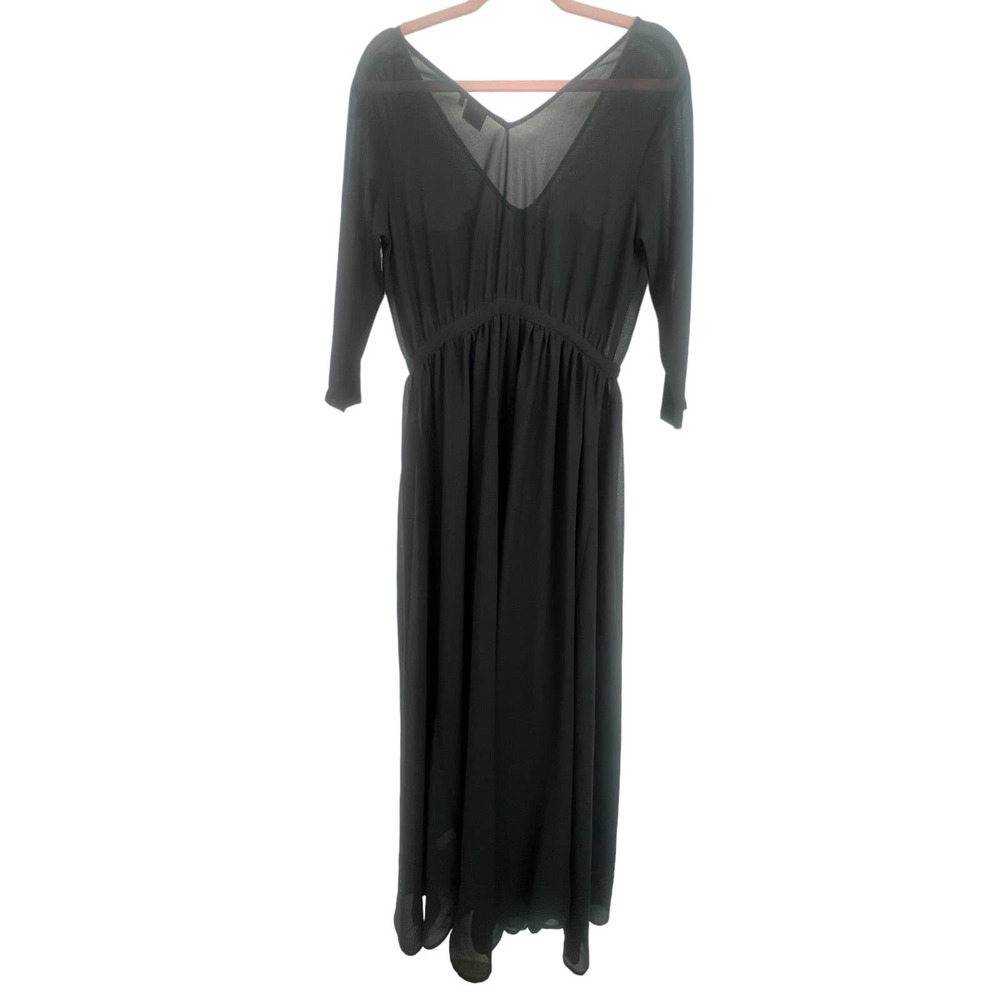 Urban Outfitters Sparkle & Fade Chiffon Maxi Dress - Picture 4 of 10